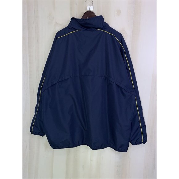 Vintage Y2K University Of Michigan Pro Edge Embriodered Windbreaker Jacket 2XL - Picture 13 of 14